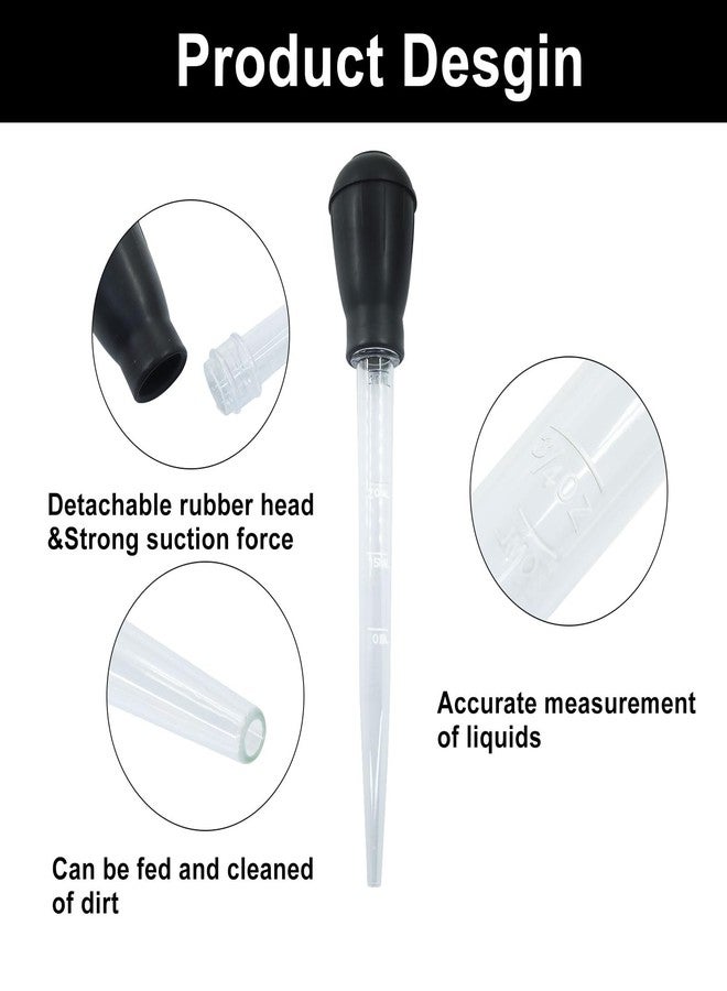 Murtenze 2 Pack Manual Fish Tank Water Changer Aquarium Dropper, Black Clean Pipette Dropper Waste Remover, Mini Gravel Cleaning Straw for Aquarium Cleaning/Aquarium Owners - Image 5